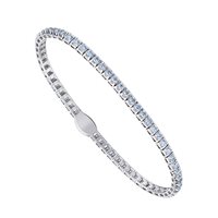 Armband X-Diamond Dame Tennis in Silber Diamante Lab Grown 2.27 Ct TQ003BW - TQ003BW